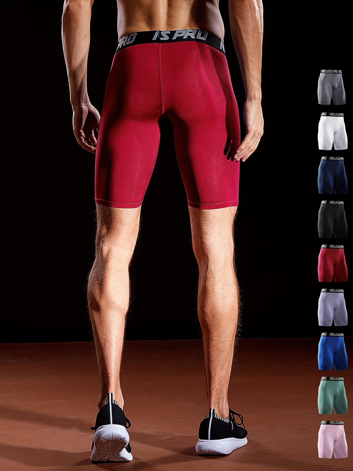 Men's Breathable Sports Compression Shorts Quick Drying - Temu