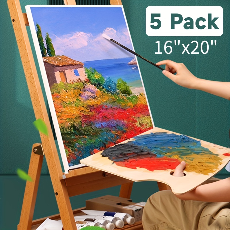 Paquete de 30 lienzos para pintura de 4 x 4, 5 x 7, 8 x 10, 9 x 12, 11 x  14, 12 x 16, lienzo de pintura para óleo y pintura acrílica