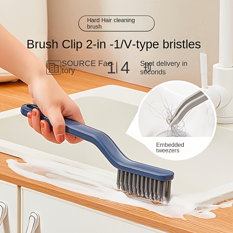 Kitchen Crevice Brush Hard Bristles Cleaning Brush Bathroom - Temu