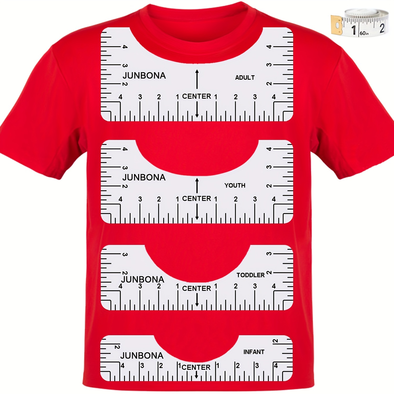 T-shirt Ruler Guide For Vinyl, Tshirt Rulers Alignment Tool Sublimation Heat  Press With Soft Tape Measure For Fashion Center Clothing Design Drafting &  Body Measurement Sewing - Temu Croatia
