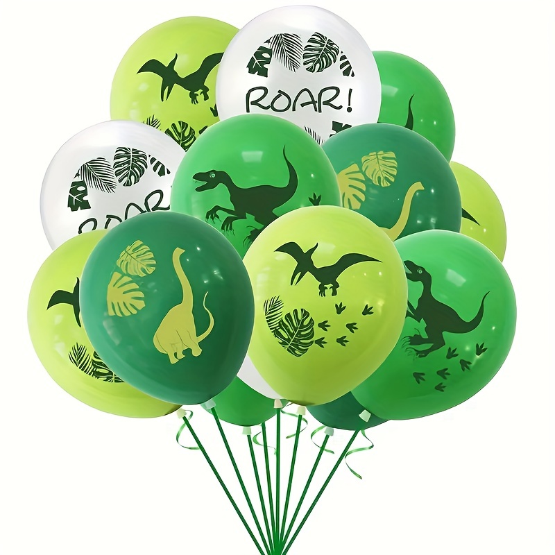  Decoraciones de dinosaurio de primer cumpleaños para niños,  suministros de fiesta de primer cumpleaños de dinosaurio para niños de 1 año,  globos de dinosaurio con temática de dinosaurio, kit de guirnalda