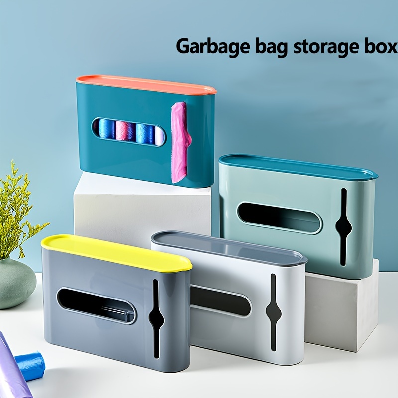 Garbage Bag Storage Box Plastic Bag Storage Rack Wall Mounted Punch-free  Easy Installation Space Saving Bathroom - AliExpress