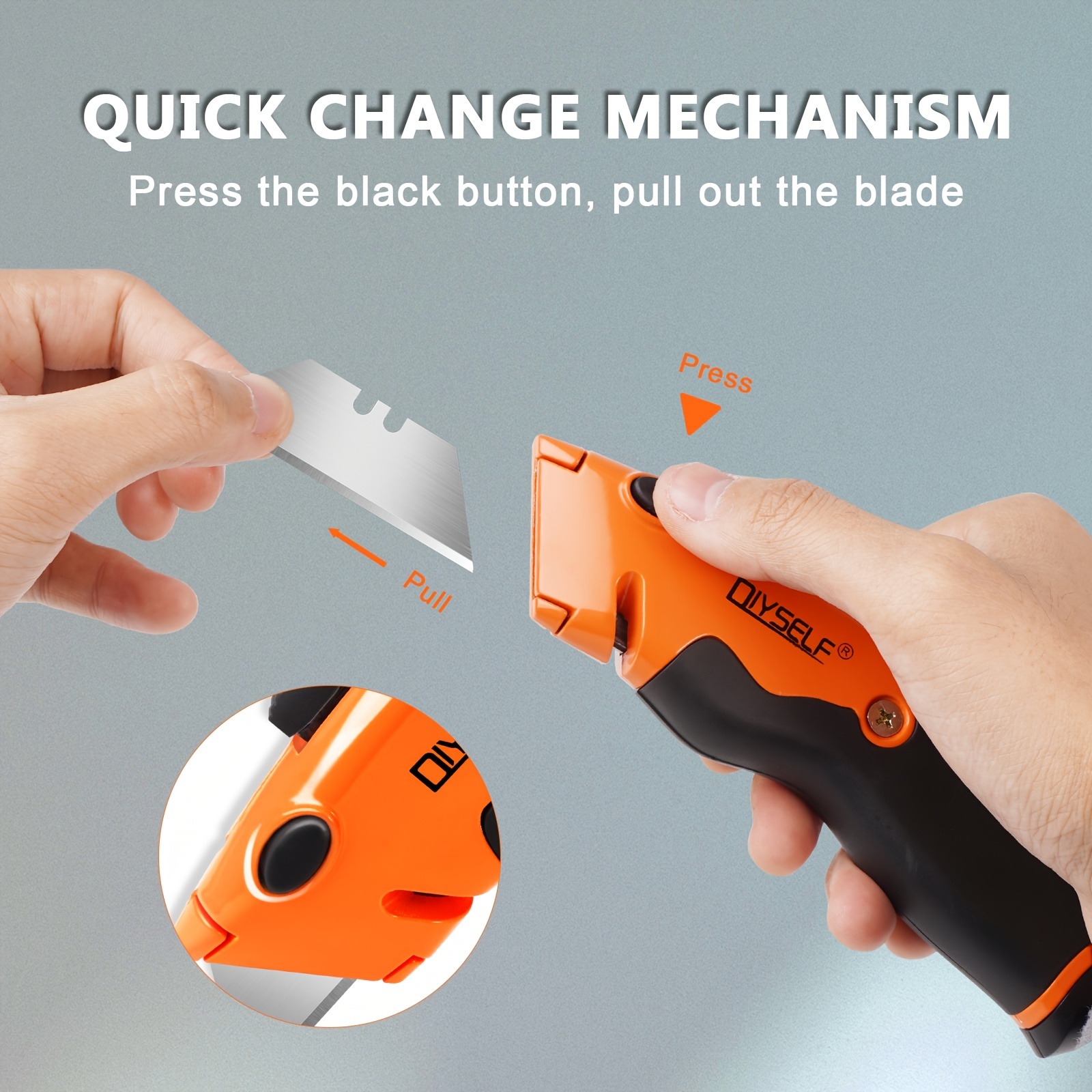 Box Cutter Retractable Box Knife Retractable Utility - Temu