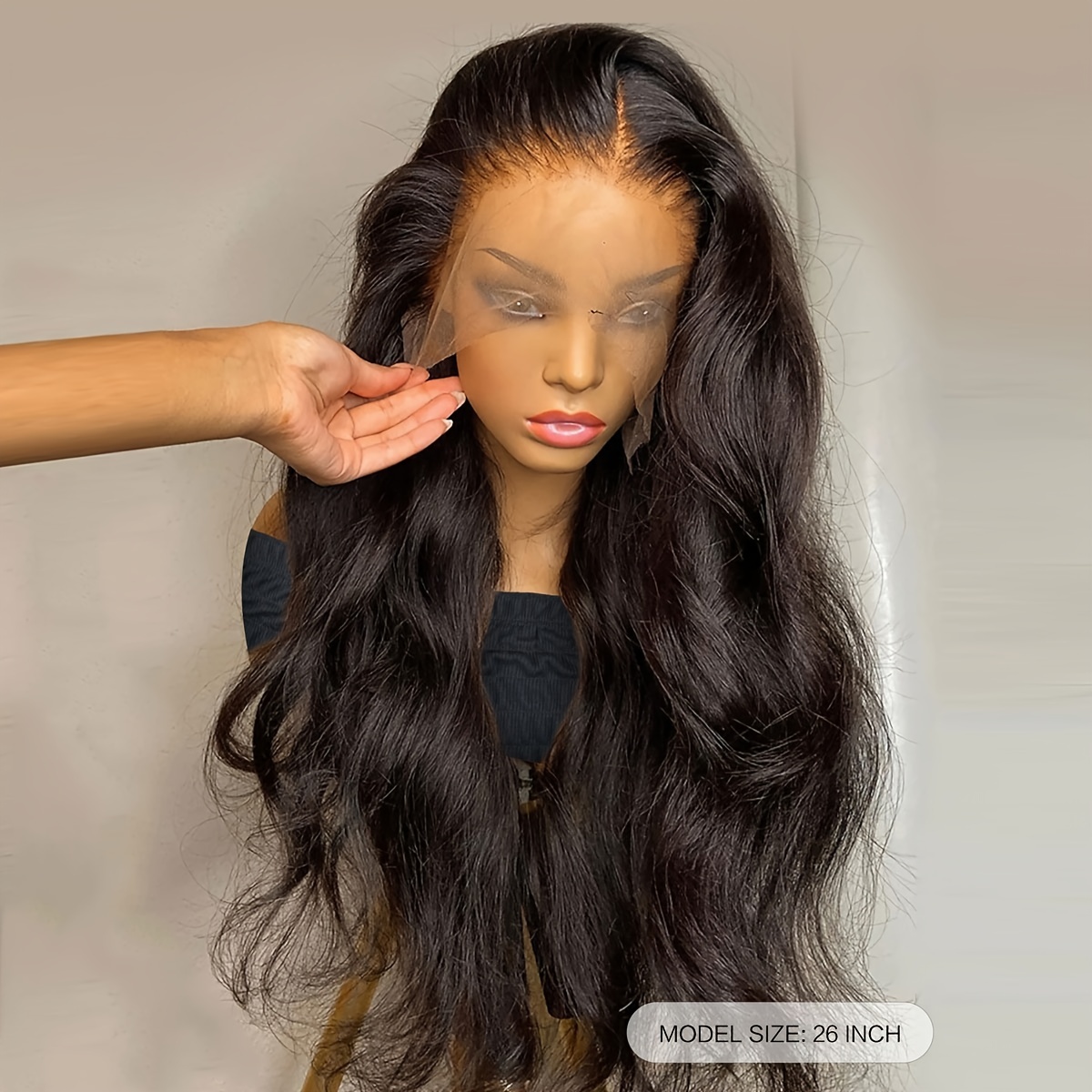 180% Density Body Wave Lace Front Wigs Human Hair Pre cut - Temu Canada