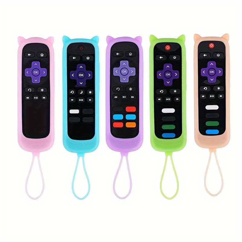 Silconeリモートコントロールカバーfor Roku Tvリモート、luminous