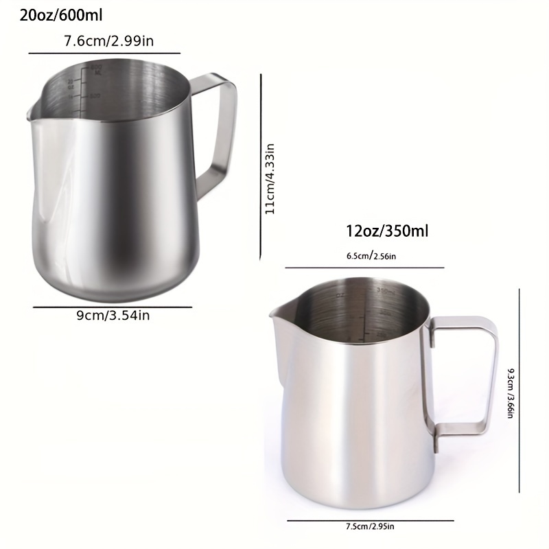 Milk Frothing Pitcher, 12Oz Milk Frother cup Espresso Cup