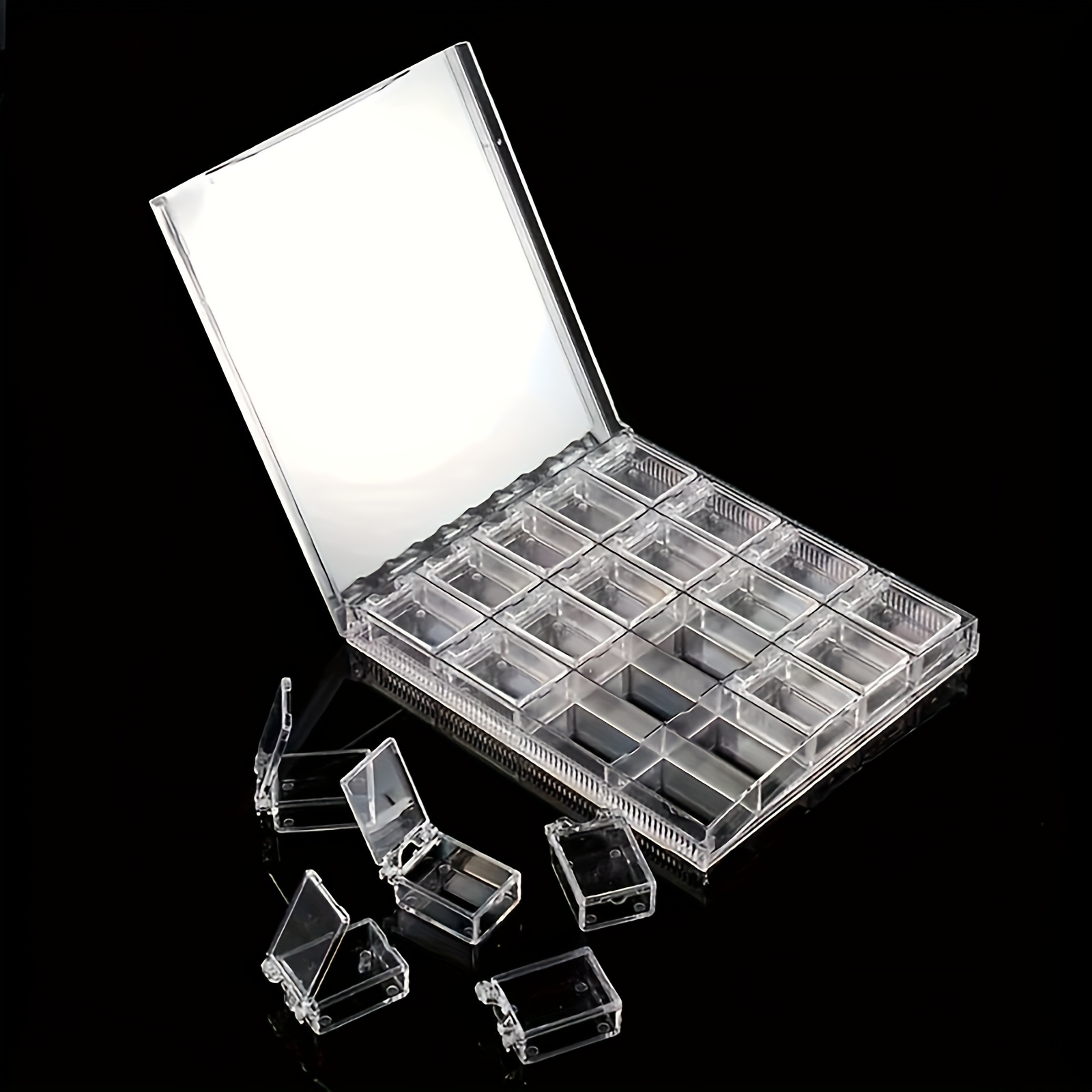 Press On Nail Organizer Clear Empty Press On Nail Storage Press On Nail  Packaging For Fake Nail Storage Nail Display Nail Salon Press On Nail  Supplies