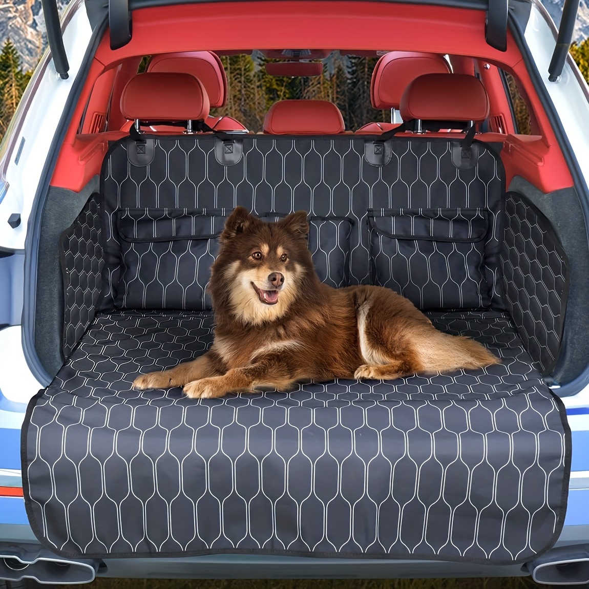 Cubierta del asiento del coche del perro para el asiento trasero para los  coches