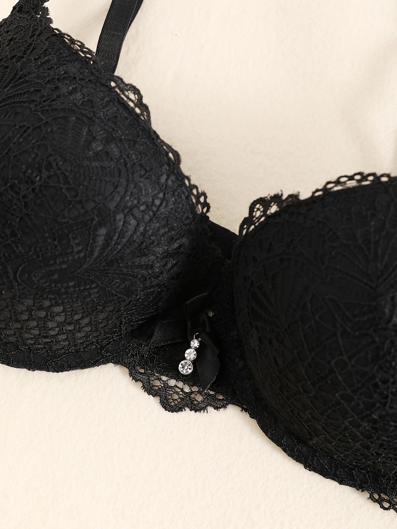Elegant Seamless Push Up Lace Bra For Women With Cute Charm #11690