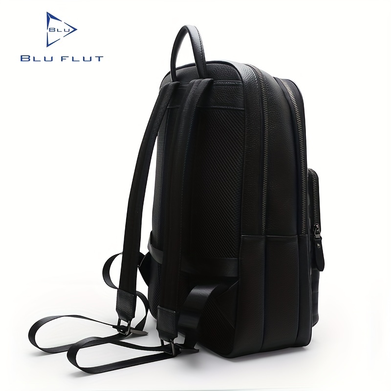 Blu Flut Men's Backpack, Vintage Simple Leather Large Capacity