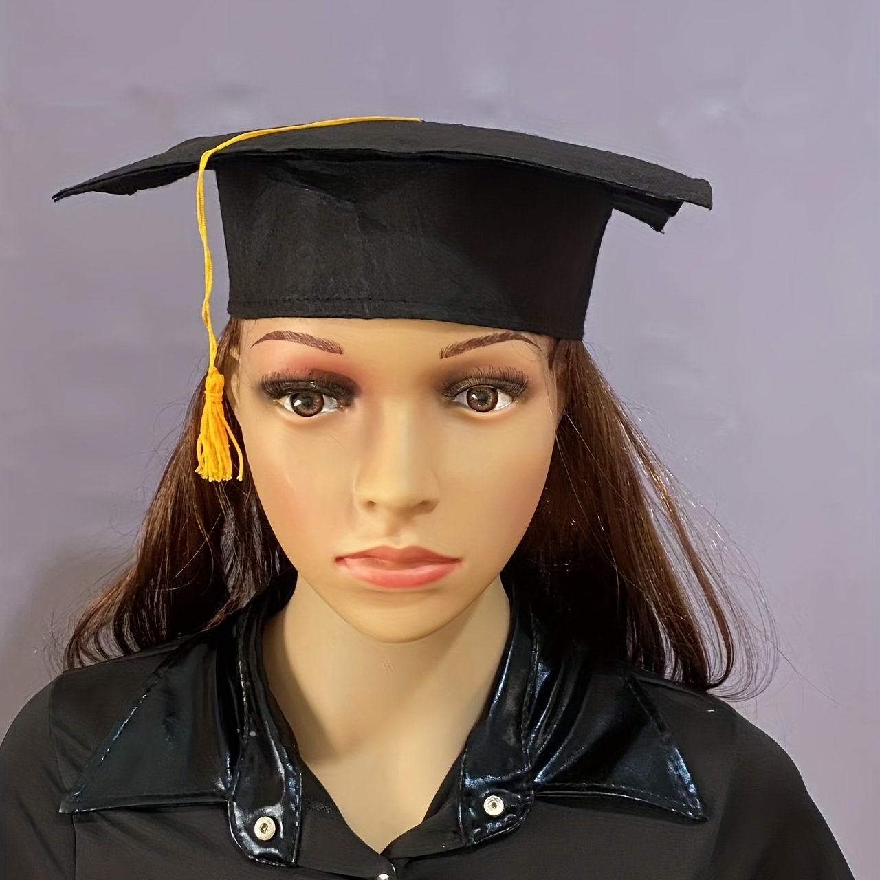 University Graduation Ceremony Hat Felt Bachelor Hat Tassel
