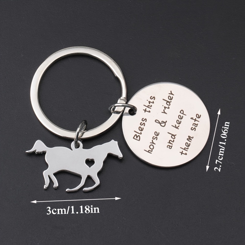 Personalised 2025 horse keyrings