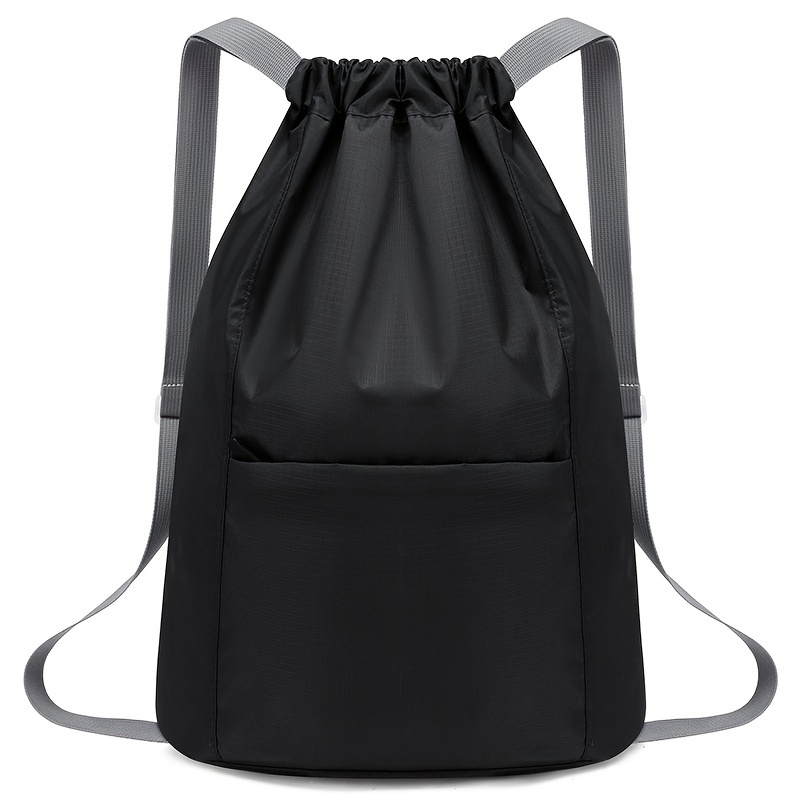 TEMU 1pc Sac à Dos Grande Pochette Organisateur Sac à Cordon Extérieur Sports Natation Sac de Toilette