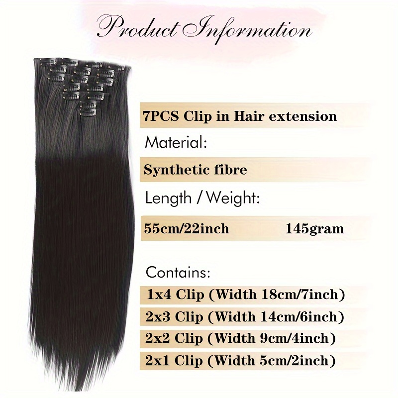 7pcs clip hotsell in hair extensions