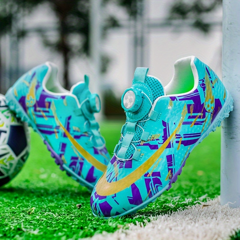 Zapatos Fútbol Tacos Césped Tf Profesionales Niños - Temu