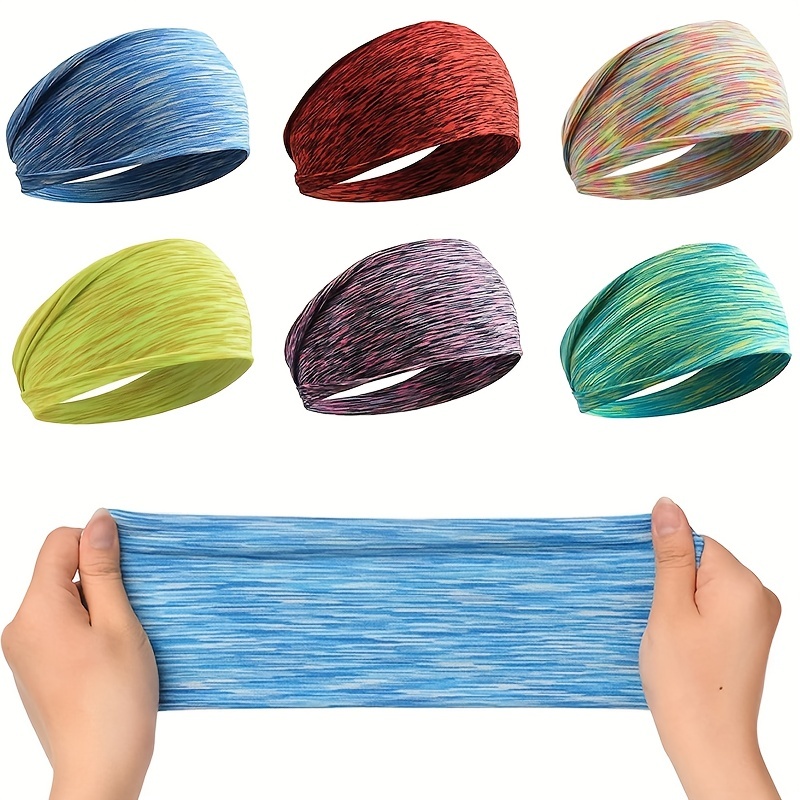 Bandeau de sport de couleur mélangée, bandeau de cheveux d