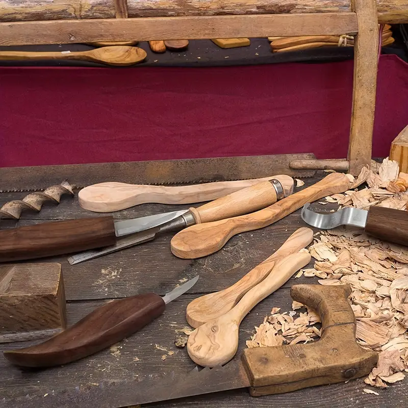 Pmmj Wood Carving Set Imitation Mahogany Carving Knife Wood - Temu