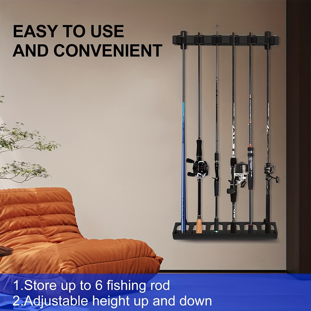 Vertical Fishing Rod Holder Wall mounted Fishing Rod - Temu United Arab  Emirates