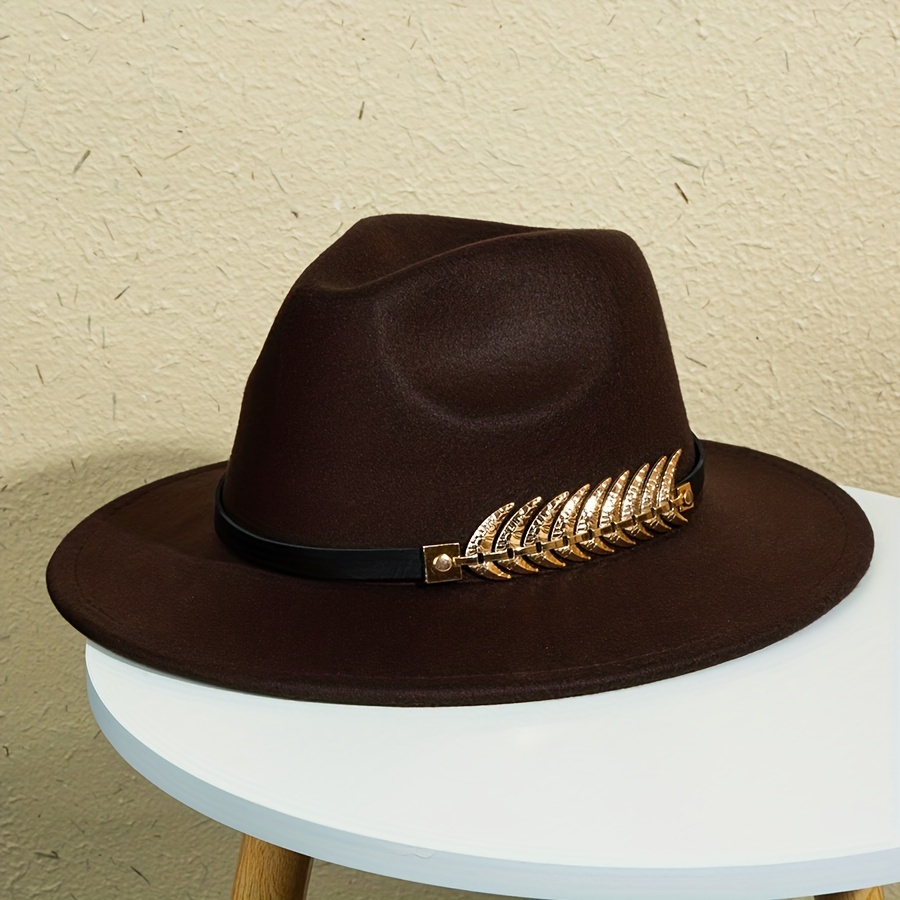 Wide Brimmed Hat For Men Creative Mens Solid Color Charm Hat Mens Hat, Buy  More, Save More