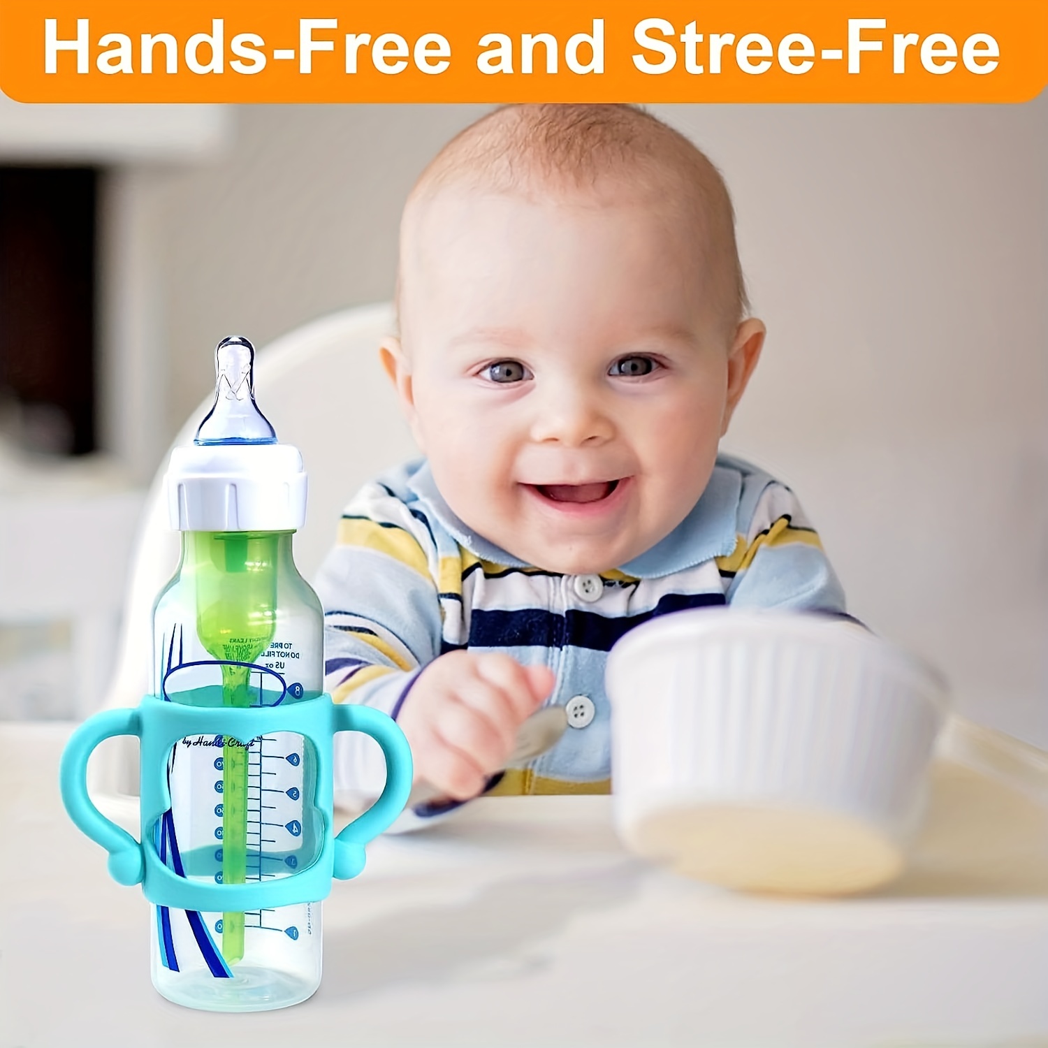 Bottle Handles For Narrow Baby Bottles, Baby Bottle Holder, Bpa-free Soft  Silicone Bottle Handles - Temu