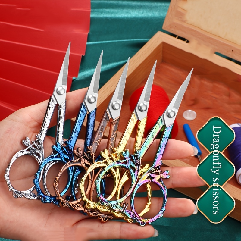 Stainless Steel Small Scissors Creative Vintage Craft Beauty - Temu