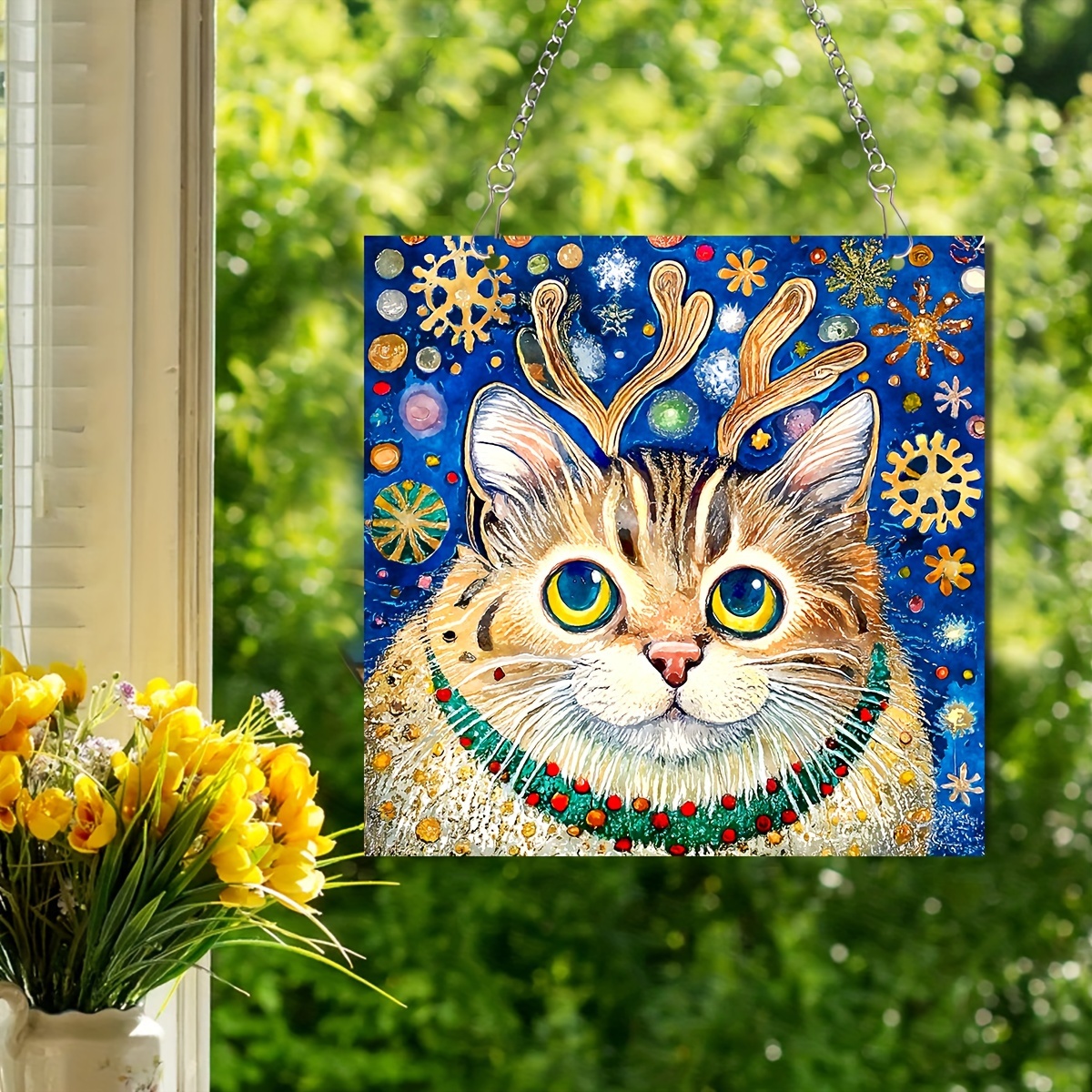 Wall mounted cat outlet door