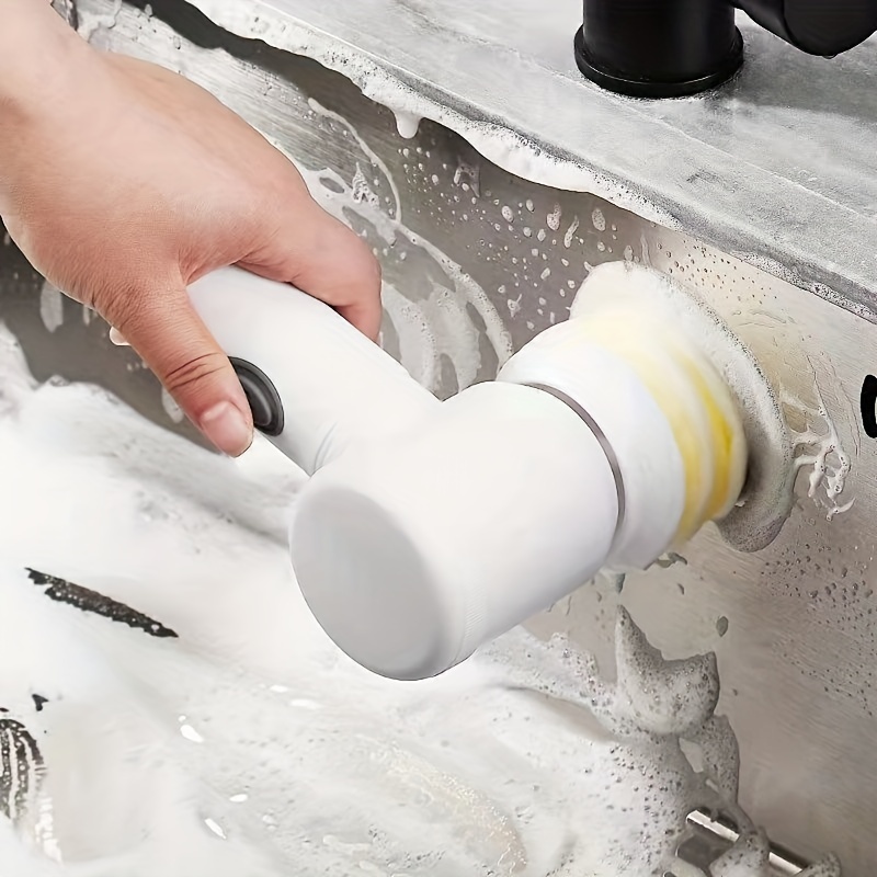 Wireless Electric Cleaning Brush USB Housework Kitchen Dishwashing Brush  Bathtub