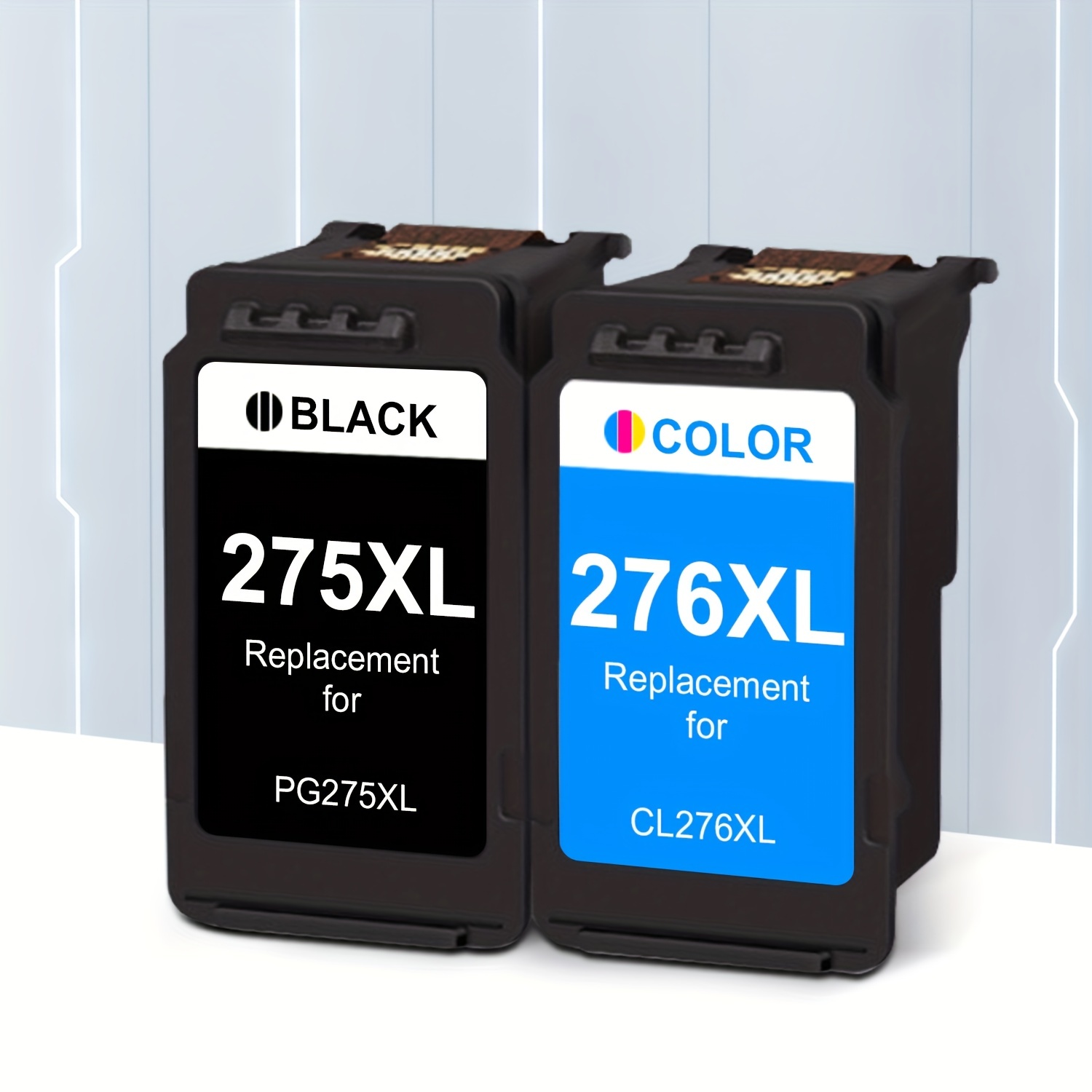 2x PG-275 XL Black Ink replacement for Canon PIXMA TS3500 TS3522