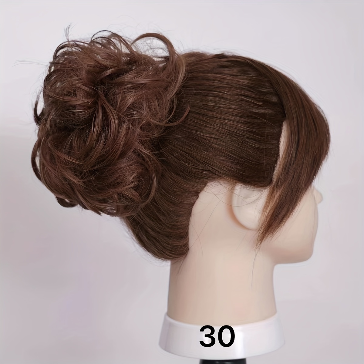 Messy Donut Hair Buns Updo Chignon With Rubber Band