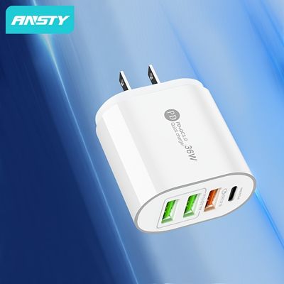 36w fast charging adaptor with 3usb pd20w interfaces fast charging adaptor gift for birthday easter presidents day boy girlfriends