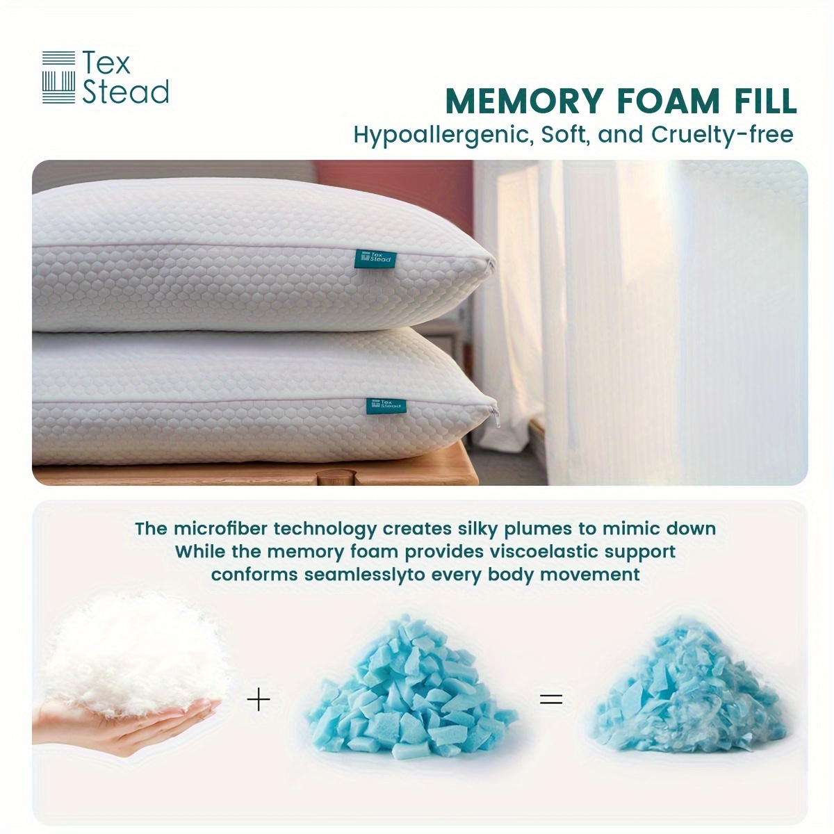 Microfiber and Gel Added Shredded Memory Foam Filling for Dog Beds