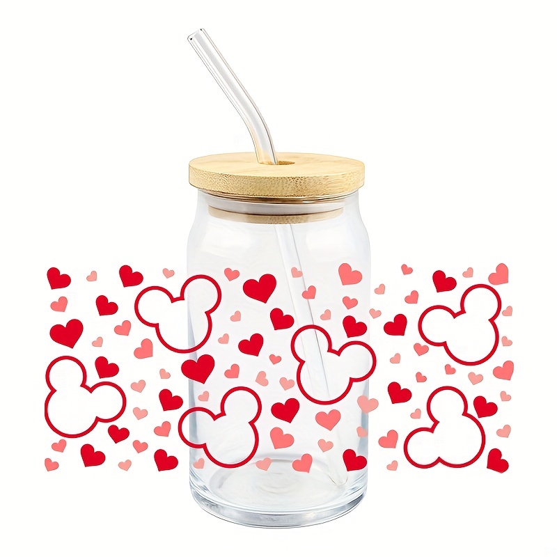 Donut forget I Love You 16oz Libbey Glass Can UV-DTF or