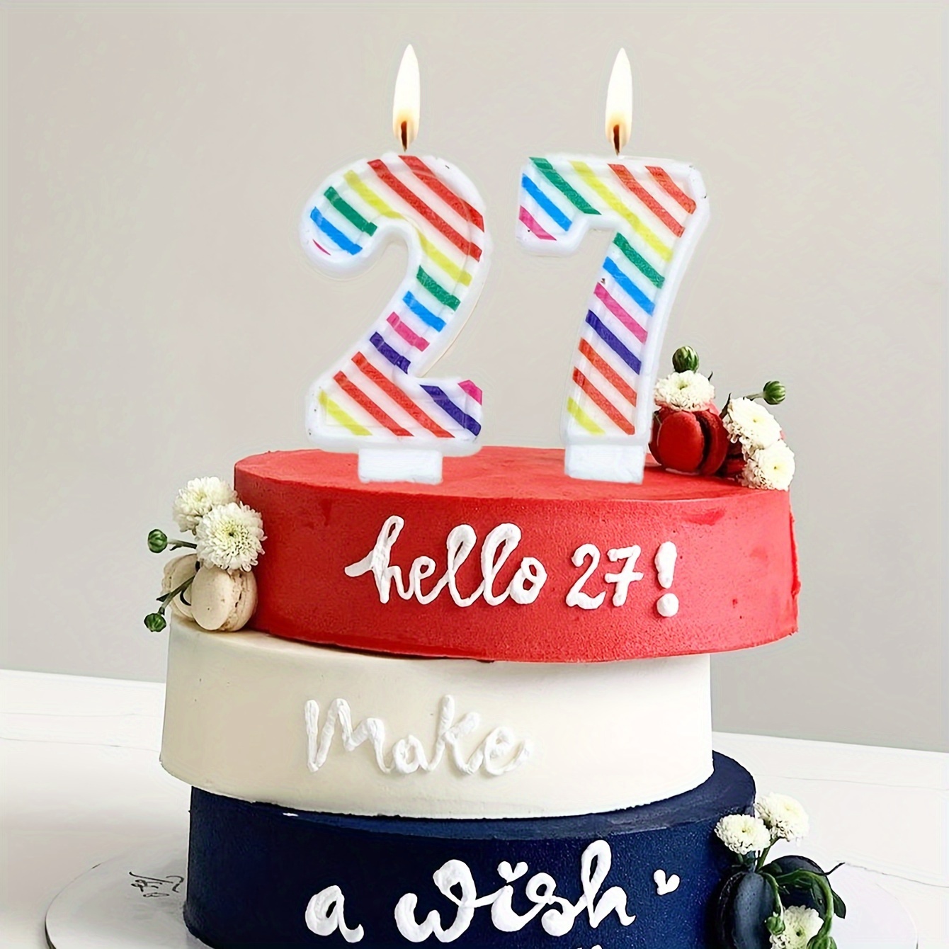 Bougie Décorative 3d Pour Gâteau De Vacances D'anniversaire De 10 Ans Pour  Filles Et Garçons, Bougie Dorée De Cadeau 2pc, Mode en ligne