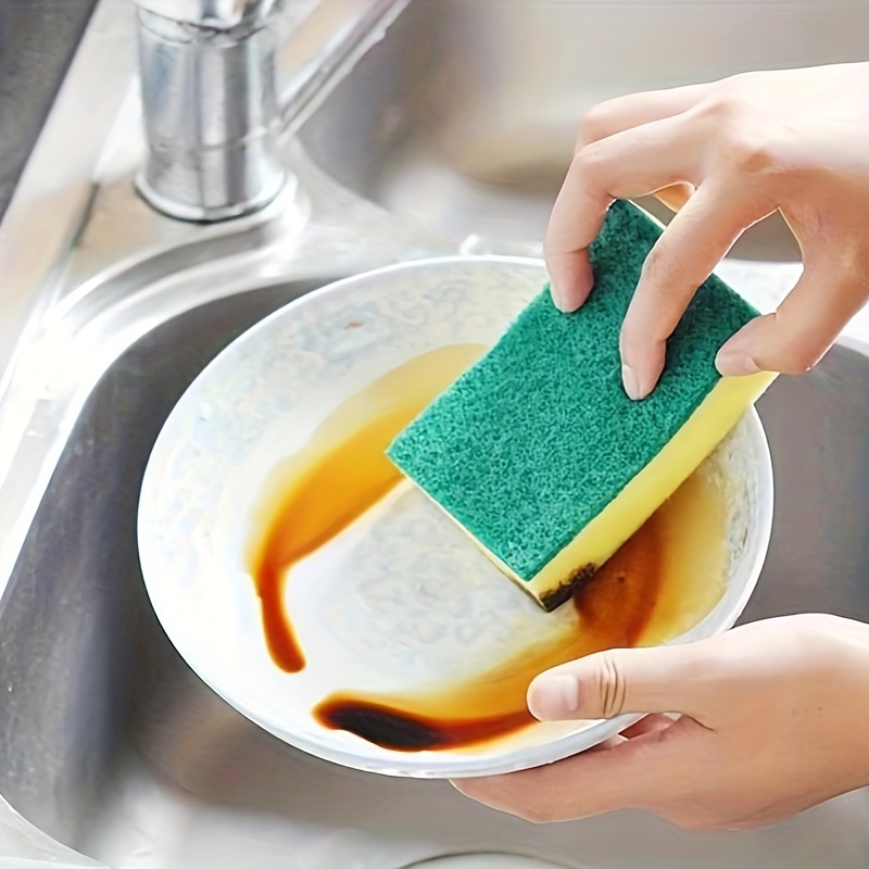 Cleaning Dish Sponge, High Bubble Porous Seaweed Double-sided Sponge,  Dishwashing Sponge, Scouring Pad, Kitchen Cleaning Supplies - Temu