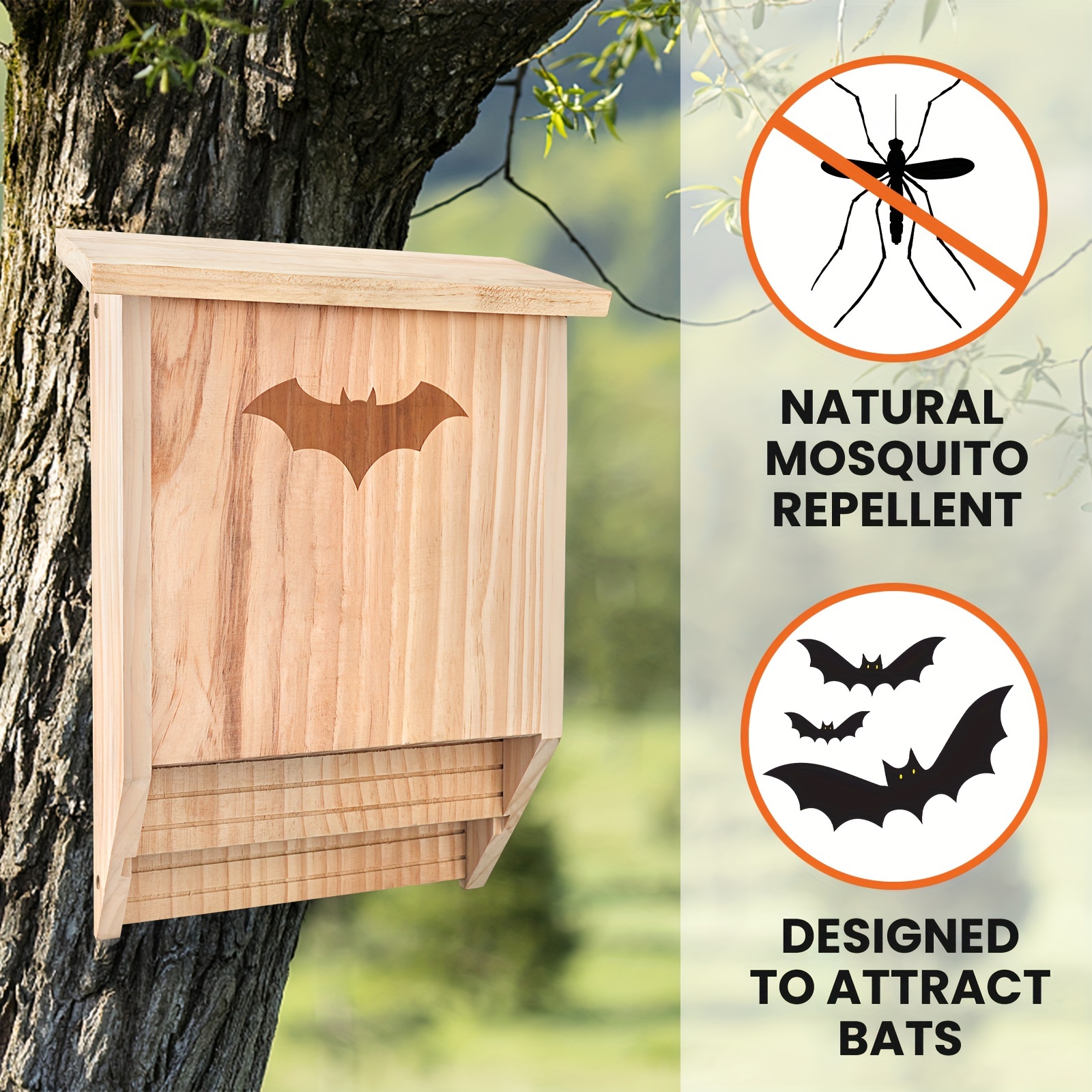 Bat House Outdoors Large Wooden Double Chamber Temu