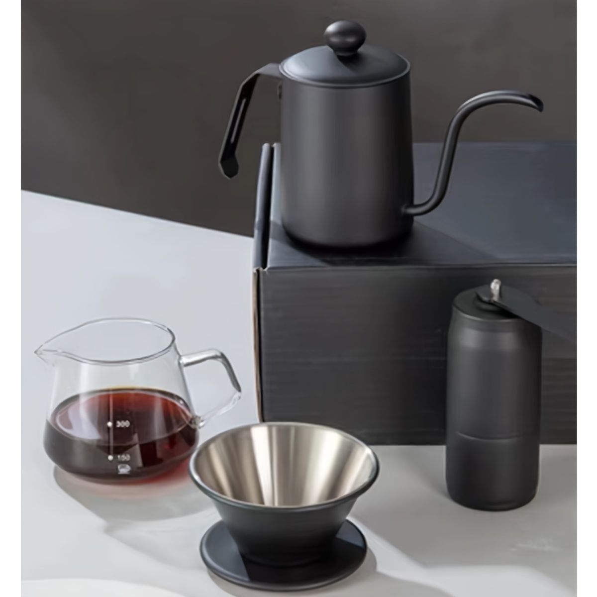  GAOF Máquina de café de grano a taza, cafetera automática,  cafetera de goteo, hogar, oficina, comercial, puede contener 5-10 tazas  (negro) : Hogar y Cocina