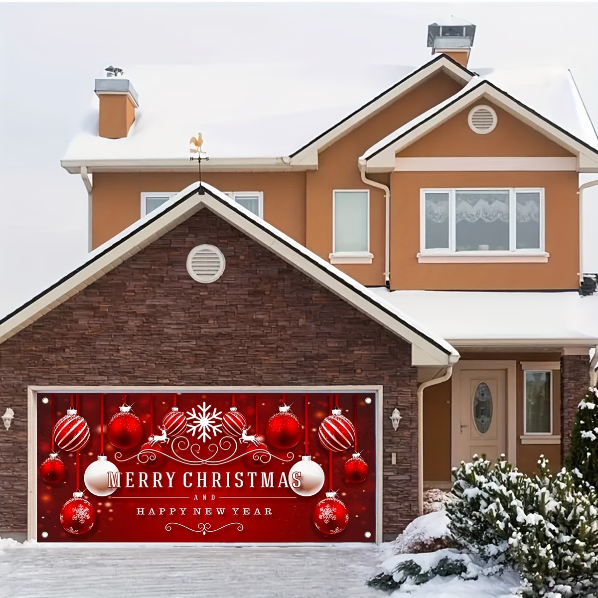 Garage Door Banner Decorations Christmas Garage Door - Temu