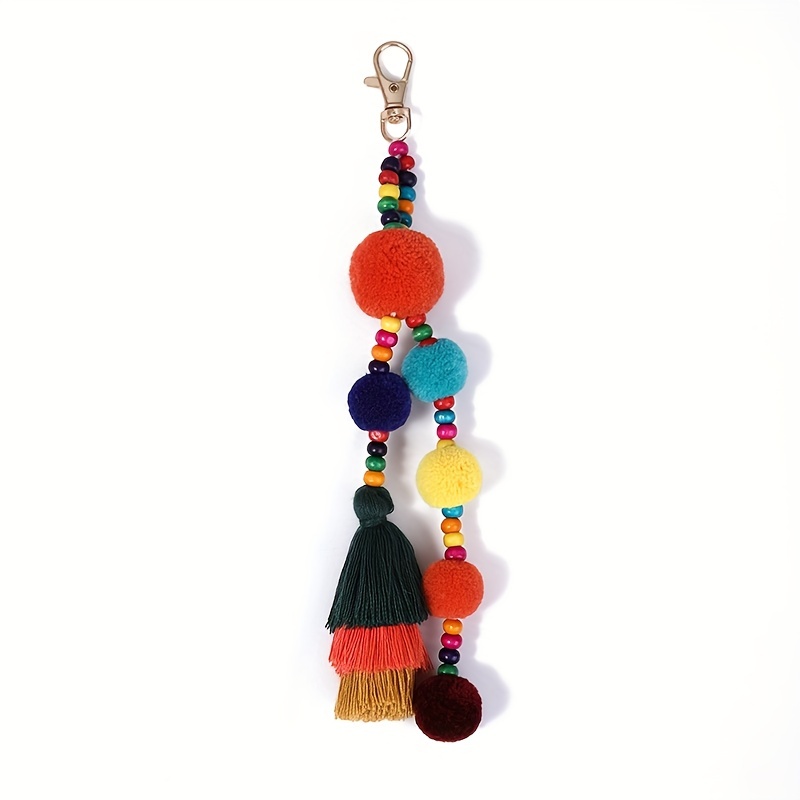 1pc Tassel Ball Keychain