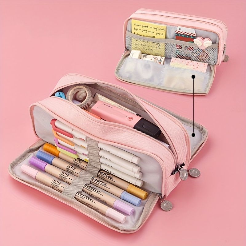  Gloppie Pencil Pouch Pen Bag Pencil Boxes Pencil Case Simple  Pencil Bag Gray Pen Case Office Supplies Pencil Bags with Zipper Pencil  Storage Bag Pen Holder : Arts, Crafts & Sewing