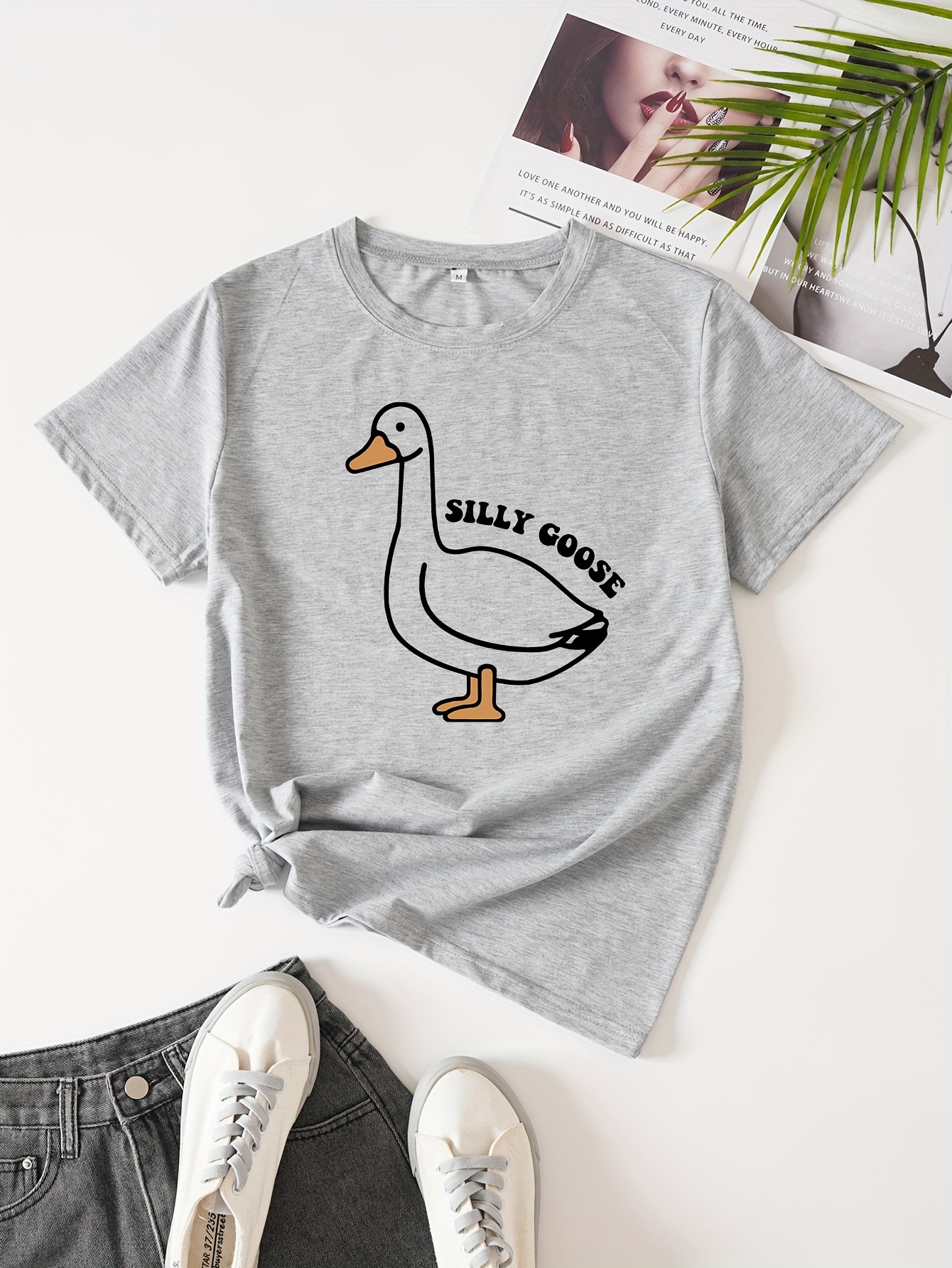 Print T shirt Casual Crew Neck Short Sleeve T - Temu Canada