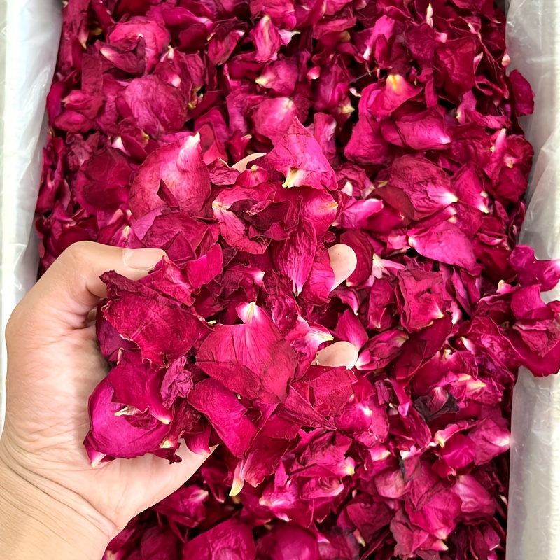 50g Natural Dried Red Rose Petals, Real Natural Dried Rose Petals For Bath,  Soap Making, Candle Making, Wedding, Confetti, DIY Crafts, Non Edible  Valentine'S Day Decoration