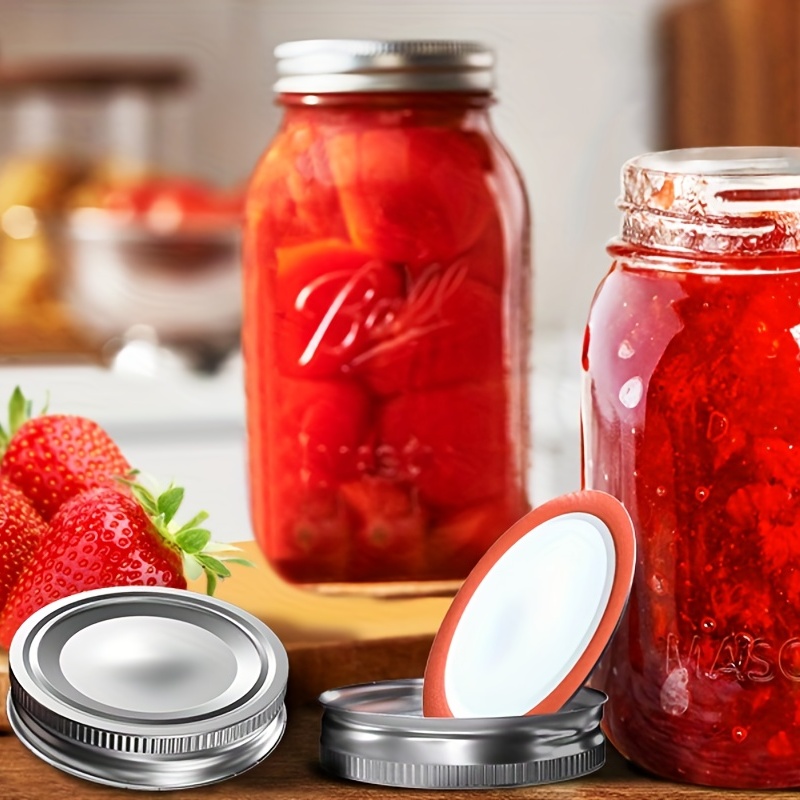 Wide Mouth Canning Lids, Mason Jar Lids, Wide Mouth Bulk Canning Jar Lids  For Canning Food, Jams, Fruits, Diy Decorations-100% Airtight, Wide Mouth Mason  Jars, Home Kitchen Supplies - Temu