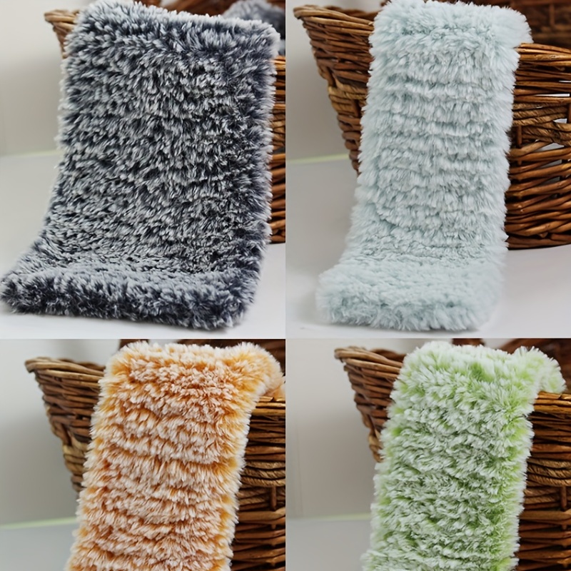 Faux Mink Wool Thick Yarn Crochet Hand Knitted Plush Scarves Blankets  Supplies