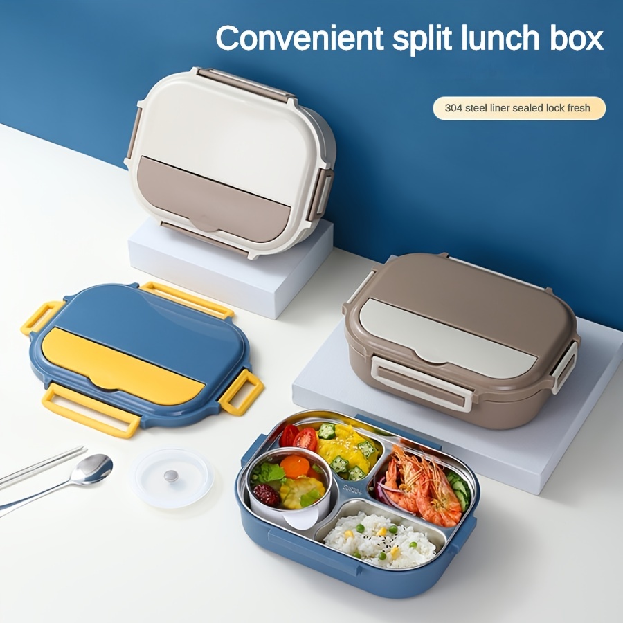 Washable Stainless Steel Round Lunch Box Durable - Temu
