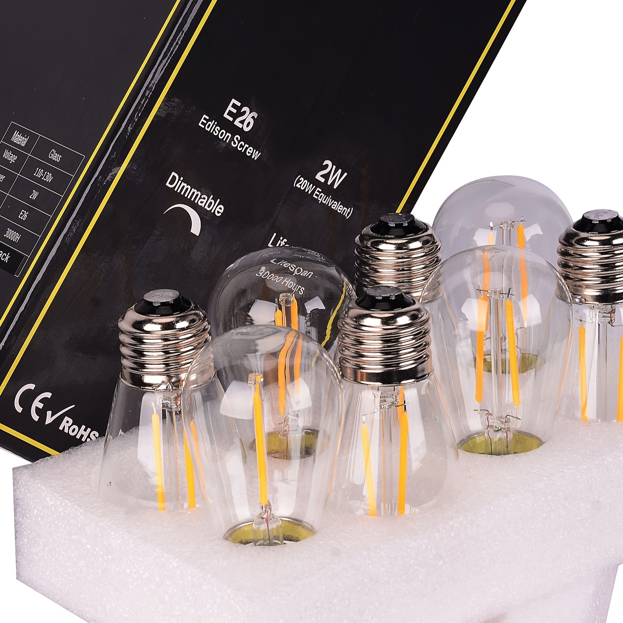 Shatterproof S14 Replacement Dimmable Led Light Bulbs - Temu