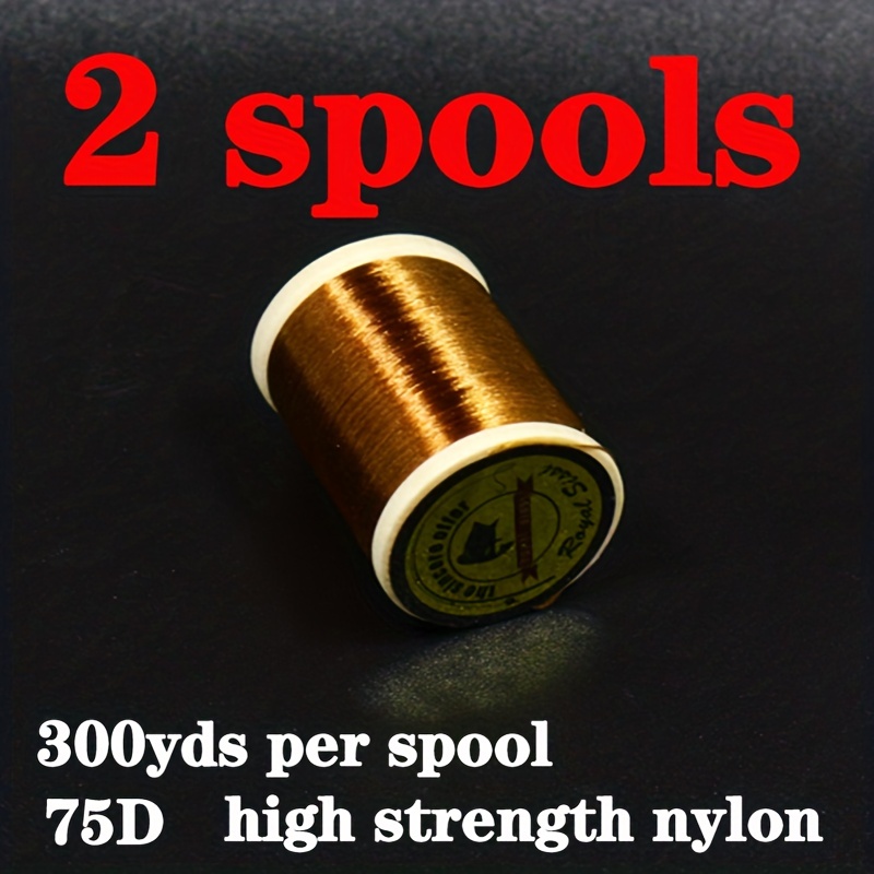 Royal Sissi 2 Spools 8/0 75d High Strength Nylon Fly Tying - Temu Canada