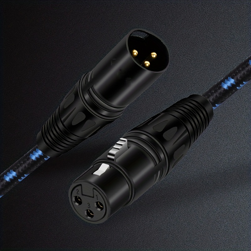 XLR Microphone Cable XLR Male To Female 3-pin Balanced Cable for Microphone  Mixers Studio Podcasts Amplifier Camera Speaker Etc - AliExpress