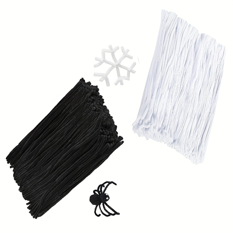 300pcs White Pipe Cleaners For Diy Crafts, Party Decorations