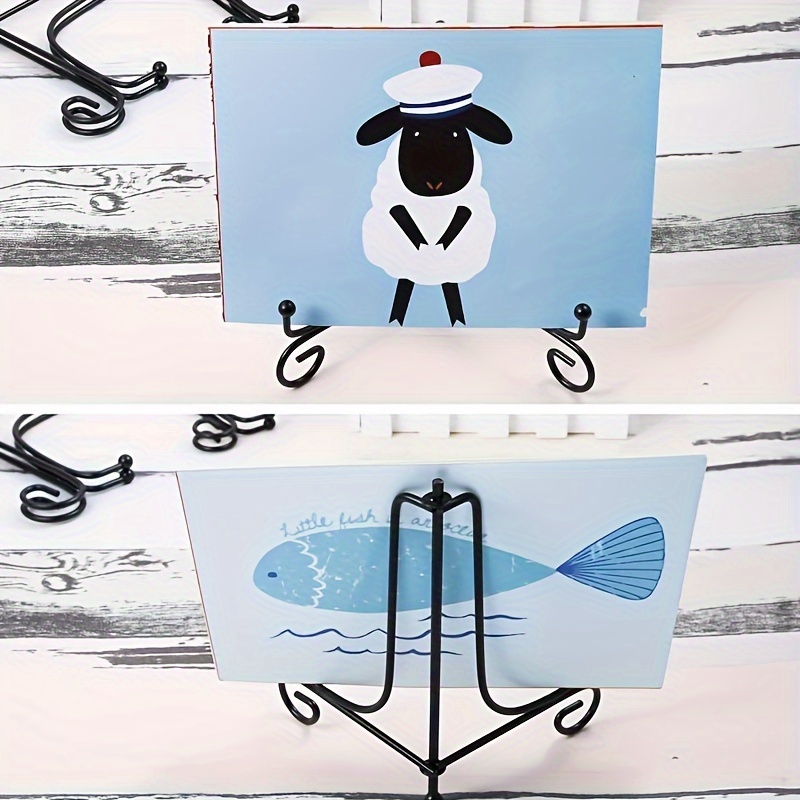 Iron Display Rack Photo Bracket Decorative Panel Multiple Sizes