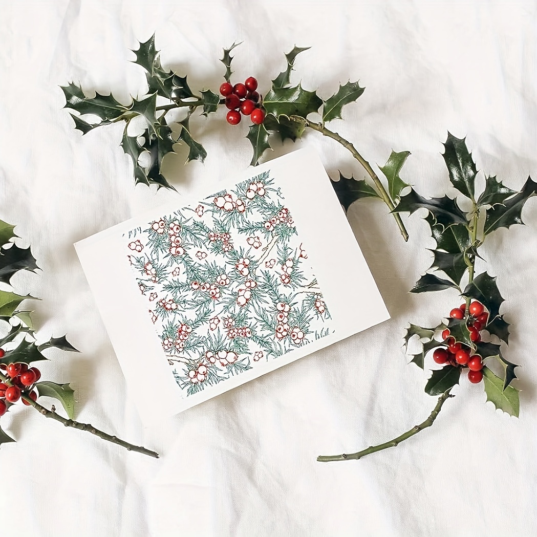 Christmas Holly Berry Leaves Clear Stamps For Card Making - Temu